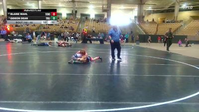 95 lbs Cons. Round 3 - Blaine Wahl, Nashville Catholic Wrestling vs Gideon Dean, Iron Knights