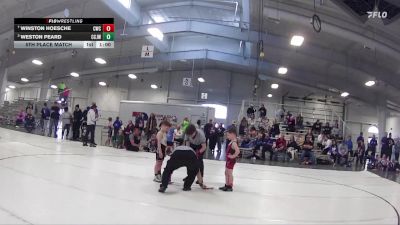 33 lbs 5th Place Match - Weston Peard, Central City JR. Wrestling vs Winston Hoesche, Crete Wrestling Club