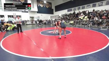 120 lbs Cons. Round 3 - Wanyu Chen, Valencia/Placentia vs Aaliyah Nunez, Sonora