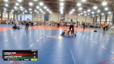 92 lbs Rd# 5- 3:45pm Friday Final Pool - Santiago Guillent, West Coast Elite vs Carson Kirk, PA Silver