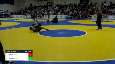 116 lbs Consi Of 16 #2 - Perry Fowler, Syracuse (UT) vs Rene Cordero, Poway