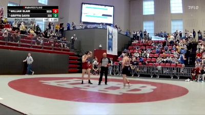 157 lbs Quarterfinal - Griffin Davis, St. George`s Independent School vs William Blair, Montgomery Bell Academy