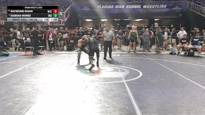 190 3A Champ. Round 1 - Damian Nunez, Hialeah Gardens Sr. vs Raymond Shaw, George Jenkins