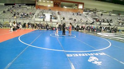 U15 Women - 58 lbs Cons. Semis - Aleia Apostol, HI vs Taylor Ward, OR