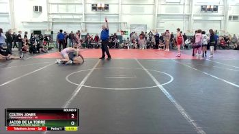 130 lbs Round 9 (10 Team) - Jacob De La Torre, Carolina Hammer Squad vs Colten Jones, Team Diamond Fish