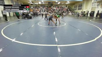 100 lbs Champ. Round 2 - Madison Broadnex, Rancho Cucamonga vs Tiffany Hernandez, Palmdale