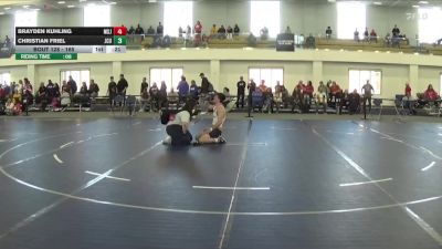 165 lbs Cons. Round 3 - Christian Friel, John Carroll vs Brayden Kuhling, Mount St. Joseph