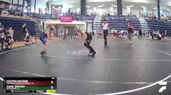 65 lbs Semis & 1st Wrestleback (8 Team) - Colton Snyder, The Untouchables Purple vs DANE ZIGMAN, MF Savages