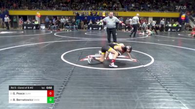 75 lbs Rd 5 - Consi Of 8 #2 - Gabe Peace, Quaker Valley vs Brendan Bernatowicz, Harbor Creek