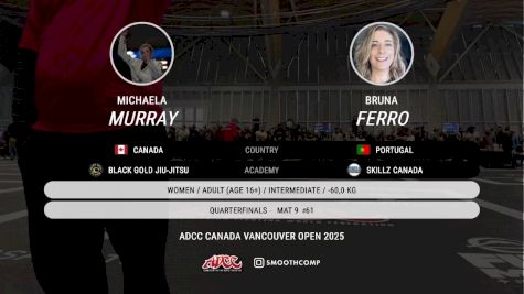 Michaela Murray vs Bruna Ferro 2025 ADCC Vancouver Open