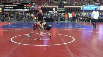 74/81 Cons. Semi - Santiago Piplica, Riverton USA Wrestling vs Clay Davis, Frenchtown Wrestling Club