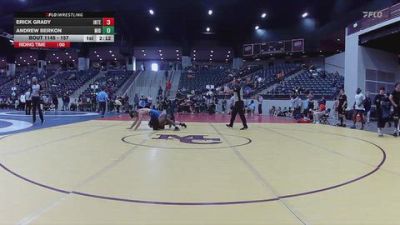 157 lbs Champ. Round 2 - Andrew Berkon, Midway University vs Erick Grady, Indiana Tech