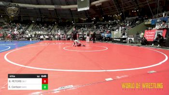67 lbs Consi Of 8 #2 - BRODY PETERS, Sebolt Wrestling Academy vs Easton Carlson, Sanderson Wrestling Academy