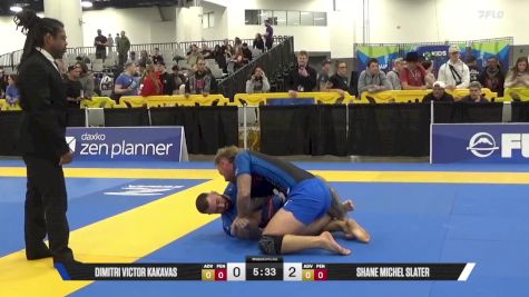 Shane Michel Slater vs Dimitri Victor Kakavas 2025 World IBJJF Jiu-Jitsu No-Gi Championship