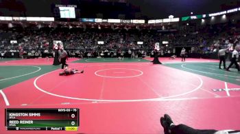 75 lbs Champ. Round 1 - Reed Reiner, FFWA vs Kingston Simms, RTLA