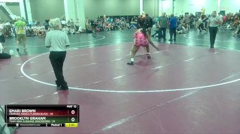 190 lbs Placement (16 Team) - Brooklyn Graham, Team Iowa Sunshine Smackdown vs Emari Brown, Charlies Angels Florida Black