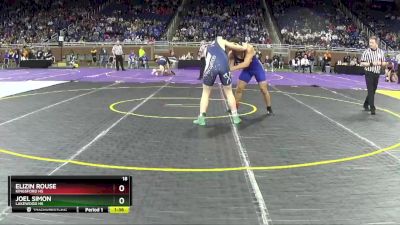 D3-215 lbs Semifinal - Joel Simon, Lakewood HS vs Elizin Rouse, Kingsford HS