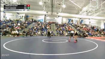 170 lbs 5th Place Match - Riley Carlson, Blue Valley vs Annelise Elliott, Gardner Edgerton