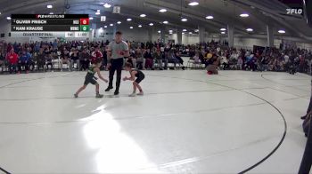 29 lbs Quarterfinal - Oliver Frisch, NGSE vs Kam Krause, Wisner Rec Wrestling Club