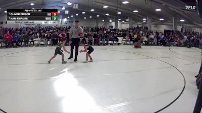 29 lbs Quarterfinal - Oliver Frisch, NGSE vs Kam Krause, Wisner Rec Wrestling Club