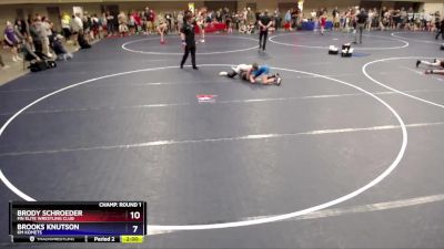 98 lbs Semifinal - Jackson Ganfield, Kingdom Wrestling vs Evan Boesch, Centennial Youth Wrestling