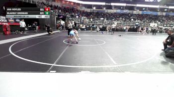 72 lbs Round Of 16 - Ava Voyles, Bulls WC vs Blakely Erisman, Butler Wrestling