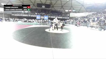 Boys 2A 165 lbs Cons. Round 1 - Diego Gomez Martinez, Foster vs Kainen Jaklitsch, West Valley (Spokane)
