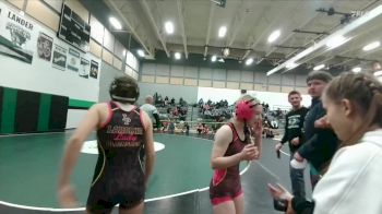 100 lbs Cons. Round 3 - Erin McMullan, Green River vs Reegan Mathis, Laramie