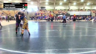 140 lbs 3rd Place Match - Wyatt Williams, Arlington Wrestling Club vs Vegas Cooper, Nashville Catholic Wrestling