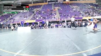 141 lbs Round 2 (6 Team) - Santino Sanchez, CSU Bakersfield vs Cory Land, Northern Iowa