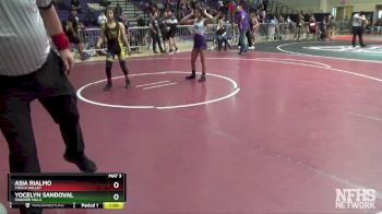 101 lbs Cons. Round 4 - Asia Rialmo, Yucca Valley vs Yocelyn Sandoval, Shadow Hills