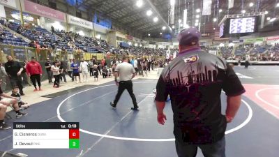 50 lbs 5th Place - Gabriel Cisneros, Duran Elite vs James Devaul, Pikes Peak Warriors