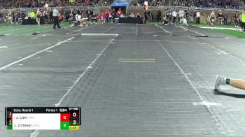 D1-190 lbs Cons. Round 1 - Jake Law, Lakeland HS vs Logan Criteser, Dakota HS