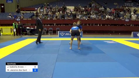 Jasmine Isabella Arceo vs Manuella Jacome Dos Santos 2024 Pan IBJJF Jiu-Jitsu No-Gi Championship