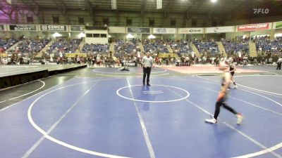 75 lbs Round Of 32 - Kylar Cox, Carson Middle School vs Bridger Weyand, Montezuma Cortez