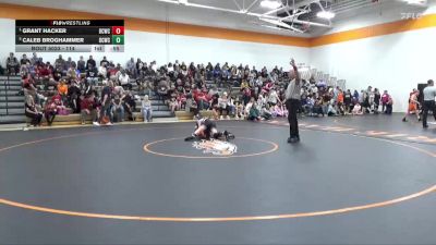 114 lbs Round 2 - Grant Hacker, Benton Community Wrestling Clu vs Caleb Broghammer, Delaware County Wrestling Club