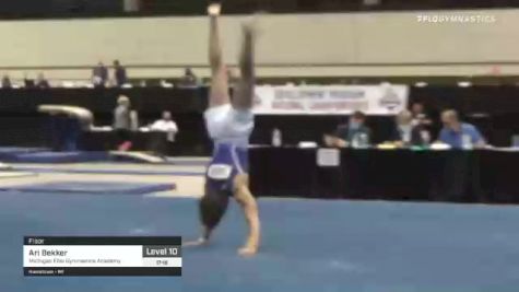 Ari Bekker - Floor, Michigan Elite Gymnastics Academy - 2021 USA Gymnastics Development Program National Championships