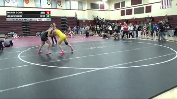 JV-24 lbs 1st Place Match - Gracie Heim, West Delaware vs Hailey Cook, Marion