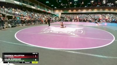 64-65 lbs Round 1 - Kaleb Rodriguez, Spanish Springs Wrestling Club vs Maverick Vallotton, Run To Danger