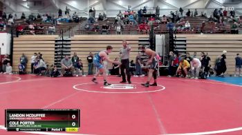 157 lbs Champ. Round 2 - Cole Porter, Delta Wrestling Club Inc vs Landon McDuffee, Shenandoah High School