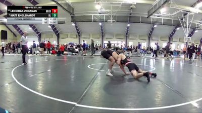 141 lbs Cons. Round 3 - Leonidas Zoganas, Muskingum University vs Matt Englehardt, West Liberty