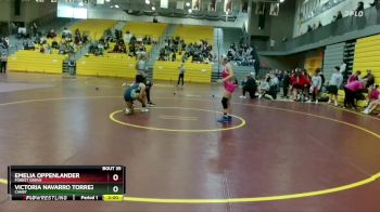 120 lbs Champ. Round 1 - Emelia Oppenlander, Forest Grove vs Victoria Navarro Torrez, Canby