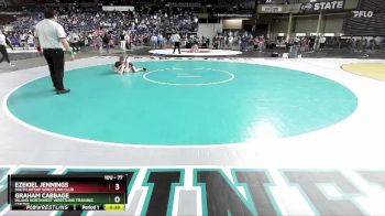 77 lbs Cons. Semi - Graham Cabbage, Inland Northwest Wrestling Training Center vs Ezekiel Jennings, South Kitsap Wrestling Club