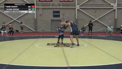 285 lbs Cons. Round 2 - Jayden Toppan, Roger Williams vs Emre Sensoy, Trinity (CT)