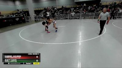 119 lbs Cons. Round 3 - Gabriel Aguirre, Cowboy Wrestling Club vs Rhett Davis, Prodigy Wrestling