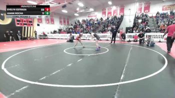120 lbs Cons. Round 2 - Leann Rocha, Yucca Valley vs Evelyn Estrada, Oxnard