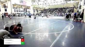 172 lbs Consi Of 16 #1 - Ethan Koloski, Delaware Valley vs Anthony Verdi, St. Peter's Prep