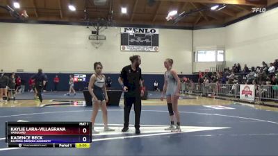 116 lbs Cons. Round 2 - Kaylie Lara-Villagrana, Vanguard vs Kadence Beck, Eastern Oregon University