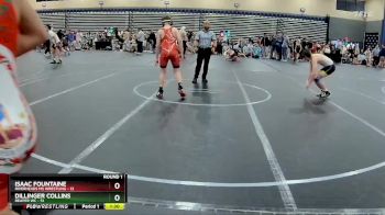 130 lbs Round 3 (4 Team) - Isaac Fountaine, Riverheads MS Wrestling vs Dillinger Collins, Reaper WC