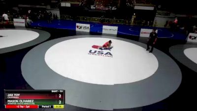 53 lbs Champ. Round 1 - Jax Toy, California vs Mason Olivarez, Atwater Youth Wrestling